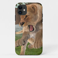 Fierce Lioness Jungle Adventure Art