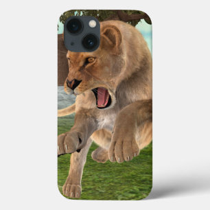 Fierce Lioness Jungle Adventure Art iPhone 13 Case