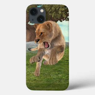 Fierce Lioness Jungle Adventure Art iPhone 13 Case