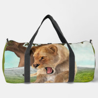 Fierce Lioness Jungle Adventure Art