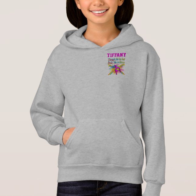 FIERCE LITTLE GYMNAST PERSONALIZED HOODIE (Front)
