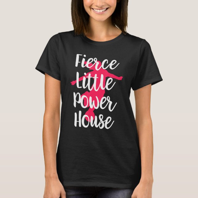 Fierce Little Power House Girl Soccer T-Shirt (Front)