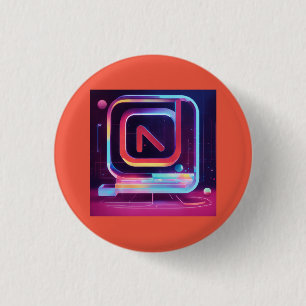 Fierce Logo for Informational Channel on Tik-Tok 3 Cm Round Badge