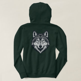 Fierce Lone Wolf Head Graphic T-Shirt Hoodie