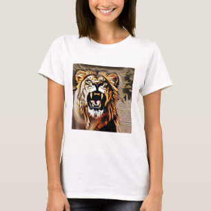 Fierce Majestic Lion - King Of The Beasts T-Shirt