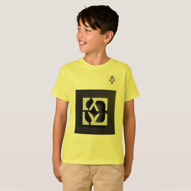 Fierce Minimalist Logo for Streetwear 4KRender Boy T-Shirt (Front Full)