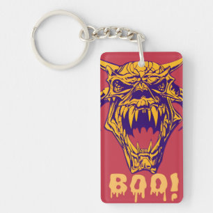 Fierce Monster BOO Halloween Scary Design keychain