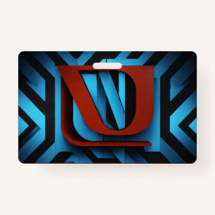Fierce Netflix Logo on Black and Blue Background- ID Badge