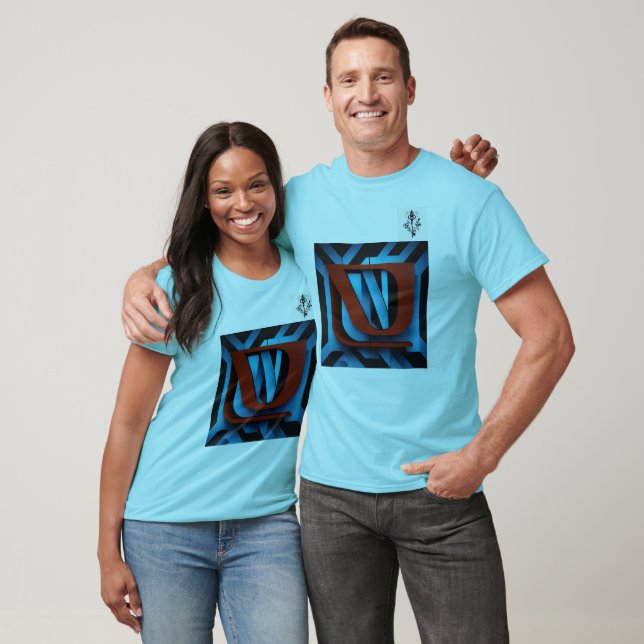 Fierce Netflix Logo on Black and Blue Background- T-Shirt (Unisex)