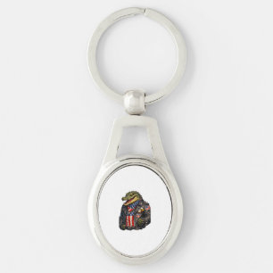 Fierce Patriotic Alligator Biker Leather Jacket St Key Ring