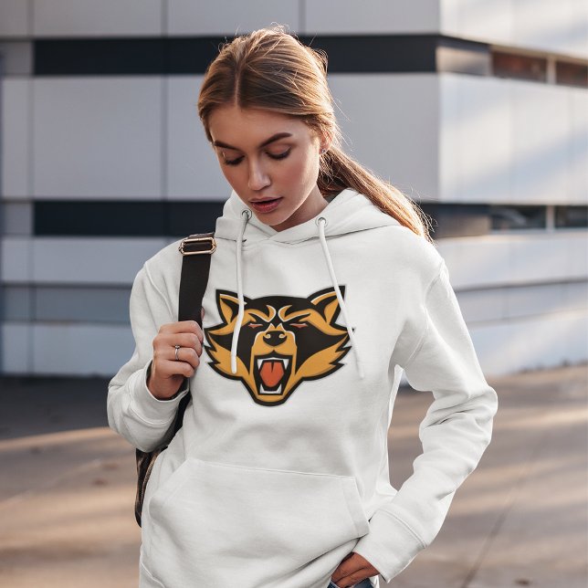 Fierce Raccoon Mascot Bold Wild Animal Graphic  Hoodie (Creator Uploaded)