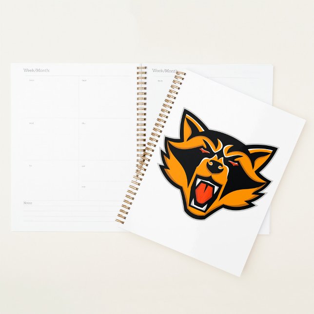 Fierce Racoon Mascot Bold Wild Animal Graphic  Planner (Creator Uploaded)