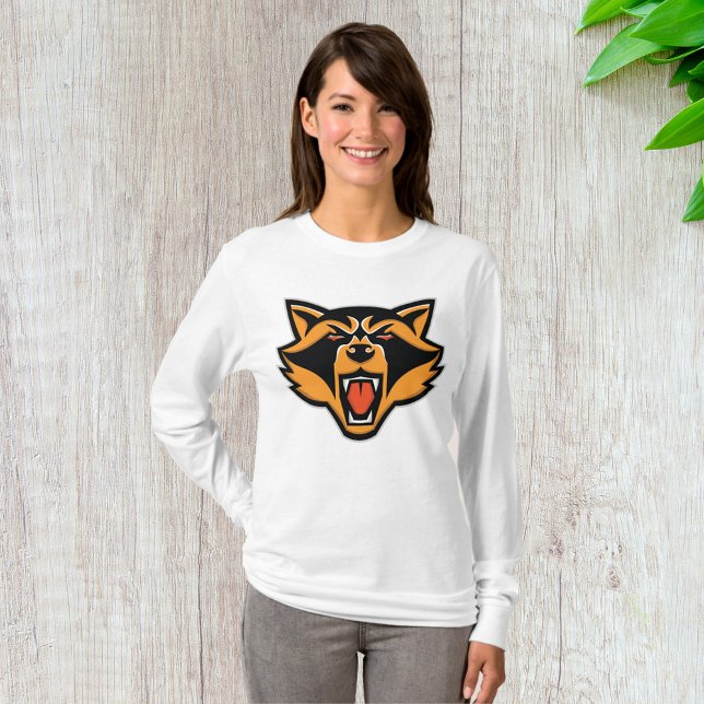 Fierce Racoon Mascot Bold Wild Animal Graphic  T-Shirt (Creator Uploaded)