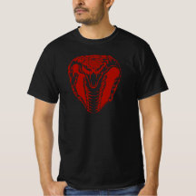 Fierce Red Cobra Venomous Snake Graphic