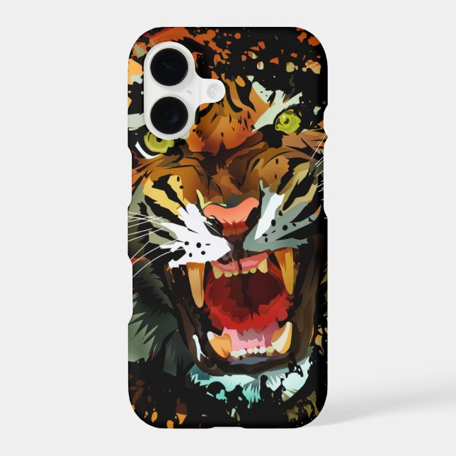Fierce Roaring Tiger Artwork | Bold Wild Jungle (Back)