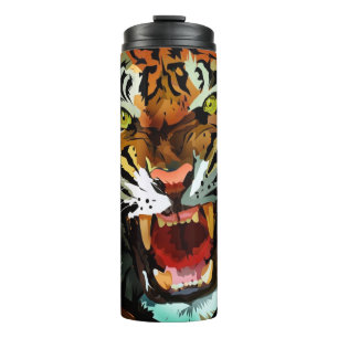 Fierce Roaring Tiger Insulated Tumbler Bold