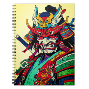 Fierce Samurai Warrior – Colourful Japanese Bushid Notebook
