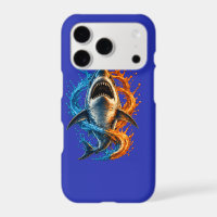 Fierce Shark Beach Towel – Blue & Orange Ocean Spl