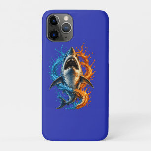 Fierce Shark Beach Towel – Blue & Orange Ocean Spl Case-Mate iPhone Case