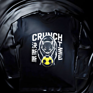 Fierce Soccer Cat - For Cat Lovers & Athletes Tri-Blend Shirt