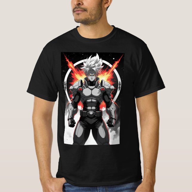 Fierce Spiky Hero Graphic Shirt (Front)
