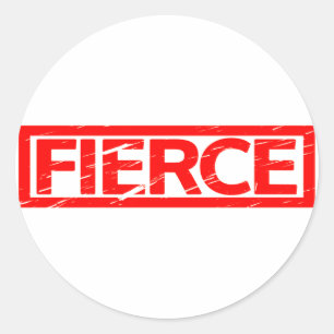 Fierce Stamp Classic Round Sticker