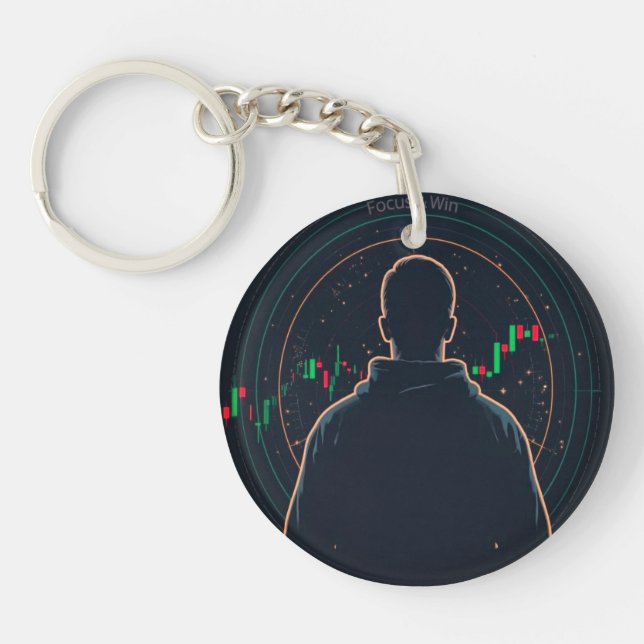 Fierce Stock Market Key Ring (Front)
