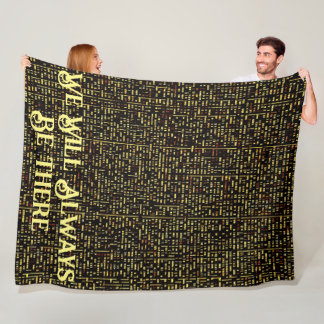 Fierce 'Technology is Man's Best Friend -60"x80"  Fleece Blanket