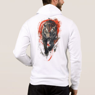 Fierce Tiger in Motion Hoodie