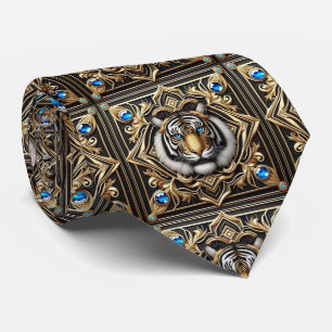 Fierce Tiger Tie Masculine Men's Fashion