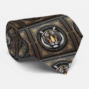 Fierce Tiger Tie Masculine Men's Fashion