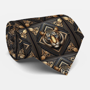 Fierce Tiger Tie Masculine Men's Fashion