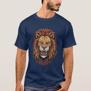Fierce Tribal Lion Head T-Shirt