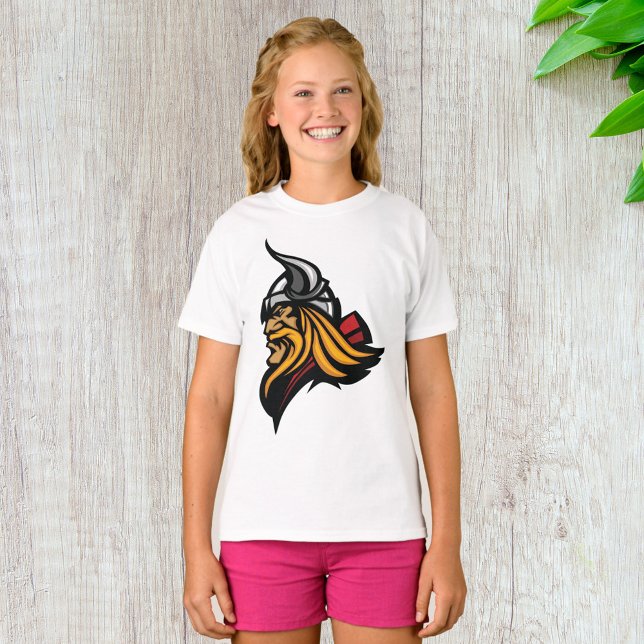 Fierce Viking Warrior Head Norse Helmet and Beard  T-Shirt (Creator Uploaded)