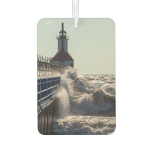 Fierce Waves At St Joseph Car Air Freshener