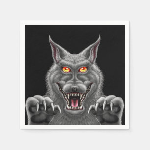Fierce Werewolf Paper Party Napkins