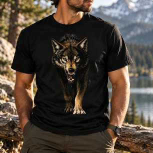 Fierce Wolf – Angry Wild Wolf Predator T-Shirt