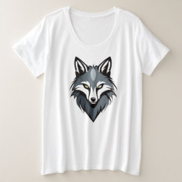 Fierce Wolf Face Tee – Bold & Stylish by WildAura