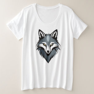 Fierce Wolf Face Tee – Bold & Stylish by WildAura 