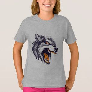Fierce Wolf Girls' T-Shirt