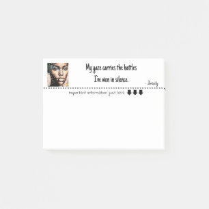 Fierceness Intense Pixel Gaze painting Post-it Notes