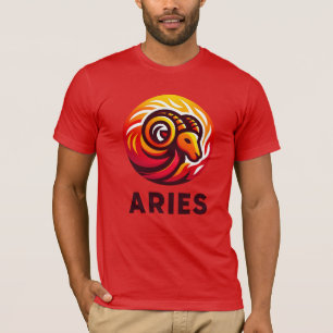 Fiery Aries Astrology Sign T-Shirt
