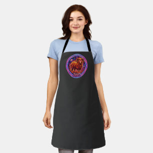 Fiery Aries Zodiac Ram 2027 Apron