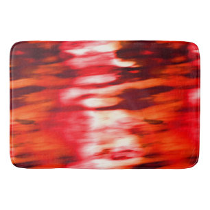 Fiery bath mat
