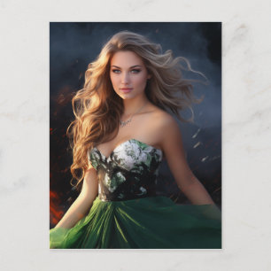 Fiery Beauty Postcard