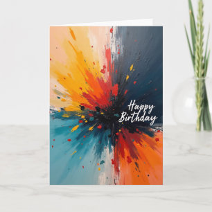 Fiery Birthday Card