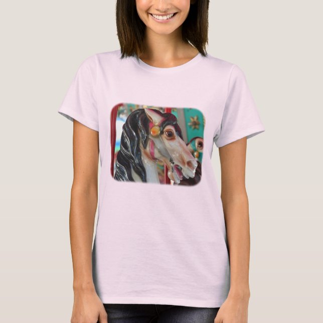 Fiery Carousel Horse T-Shirt (Front)