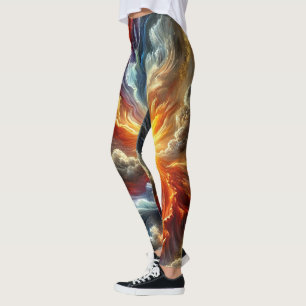Fiery Cosmic Explosion Women's Leggings