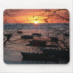 Fiery Costa Rican Sunset in Tamarindo Mouse Pad