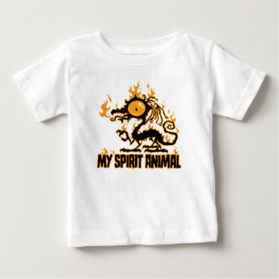 Fiery Crispy Dragon Spirit Animal Baby T-Shirt